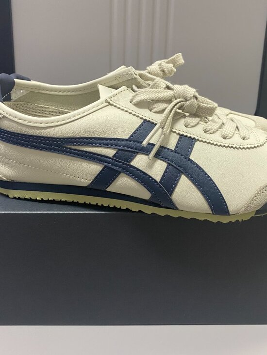 Men’s Onitsuka Tiger Mexico 66 Birch Navy Retro Sneakers Athletic Shoes main image 4